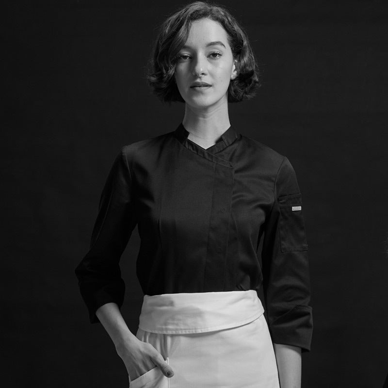 Autumn Long Sleeved Hotel Cake Work Clothes Women