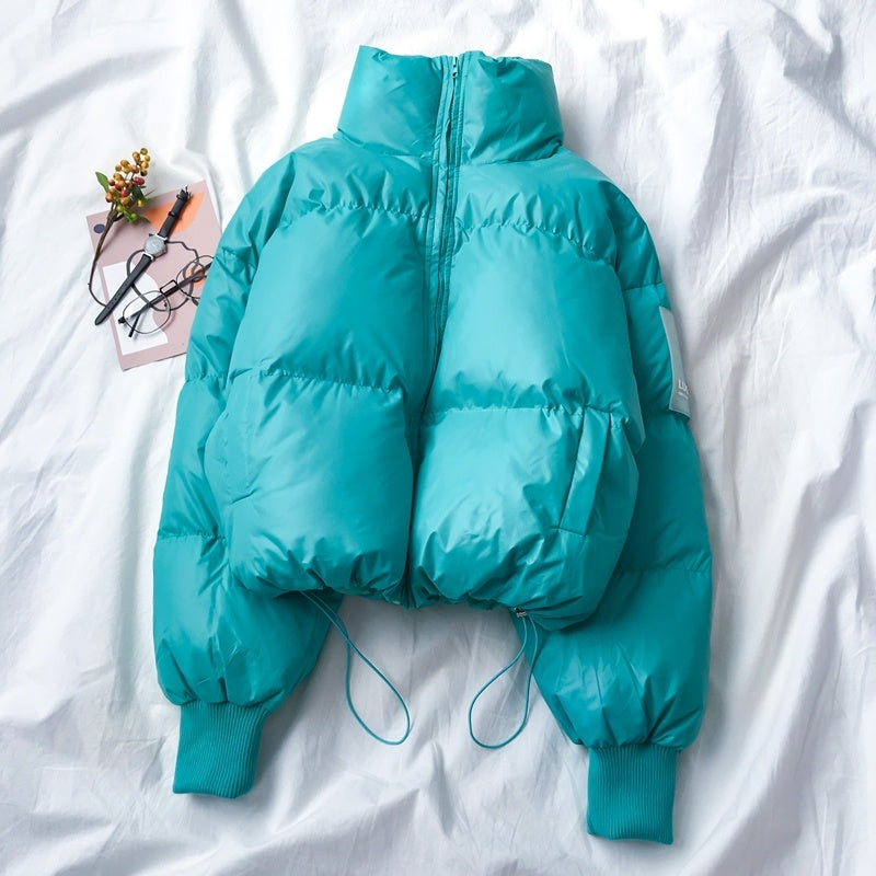 Bread clothes Korean style loose stand-up collar thick padded clothes women