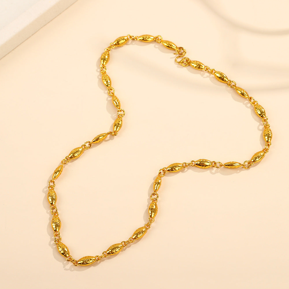Personality Simple Titanium Steel No Fading Snake Bones Chain
