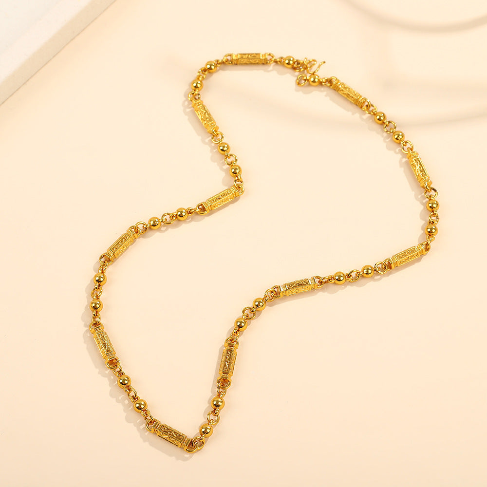 Personality Simple Titanium Steel No Fading Snake Bones Chain