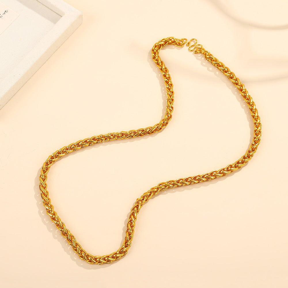Personality Simple Titanium Steel No Fading Snake Bones Chain