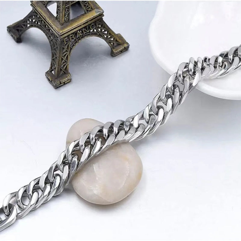 Stainless Steel Domineering Bracelet Titanium Steel Jewelry Buckle Cuba